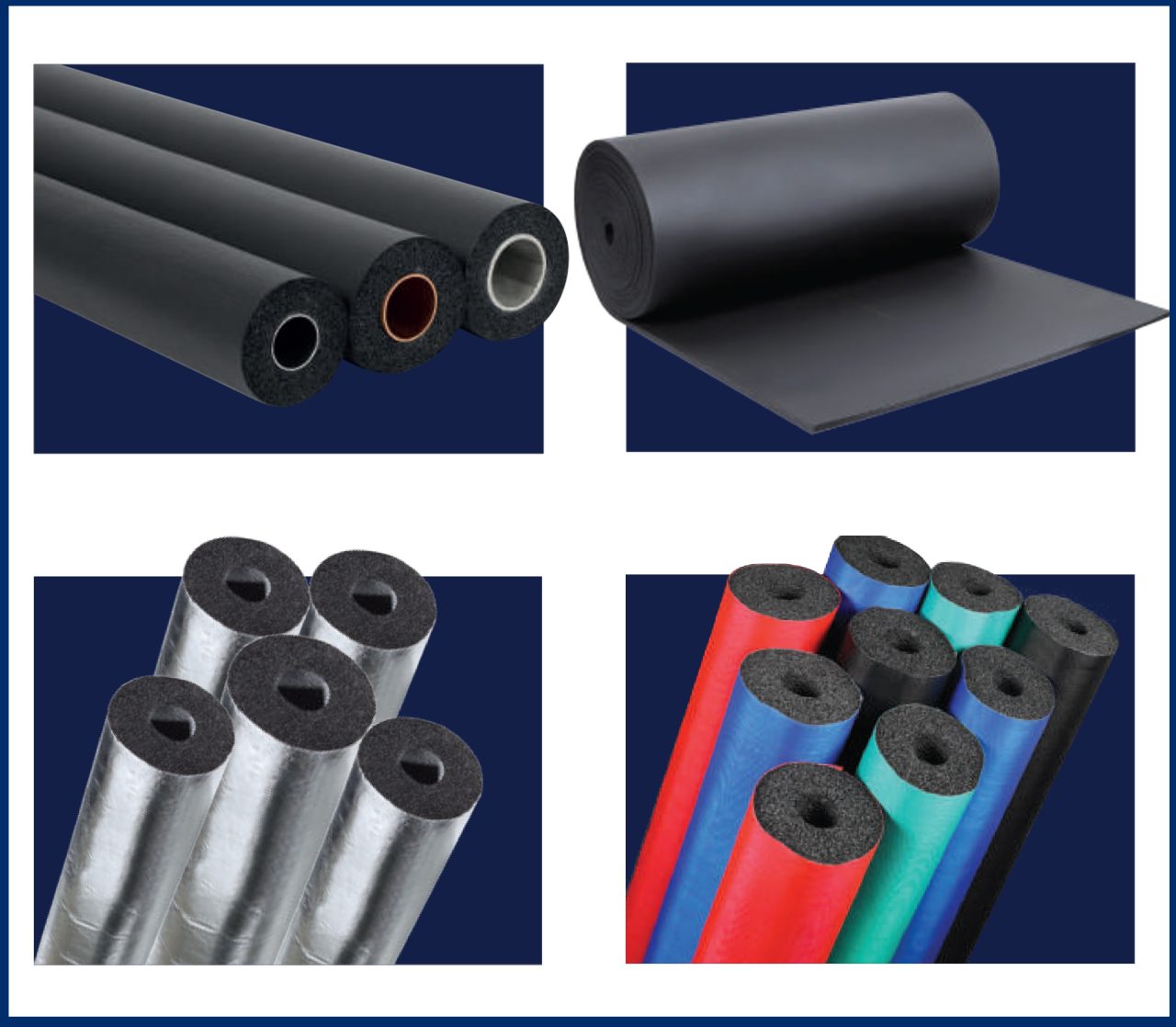 Flexible Elastomeric Thermal Insulation Tubes Rubber Insulation Pipe